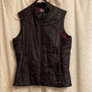 Exofficio Black Quilted Vest with Stand-Up Collar